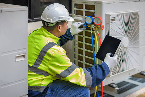 Professional Ac Installation technician working in Brucetown, VA